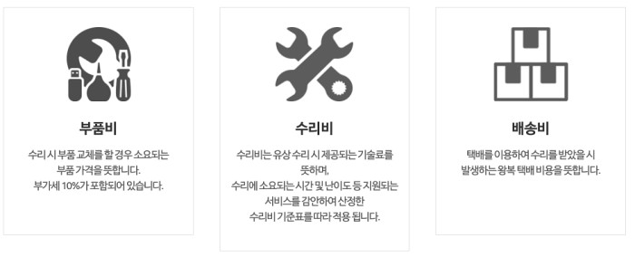 에이서 서비스 비용안내