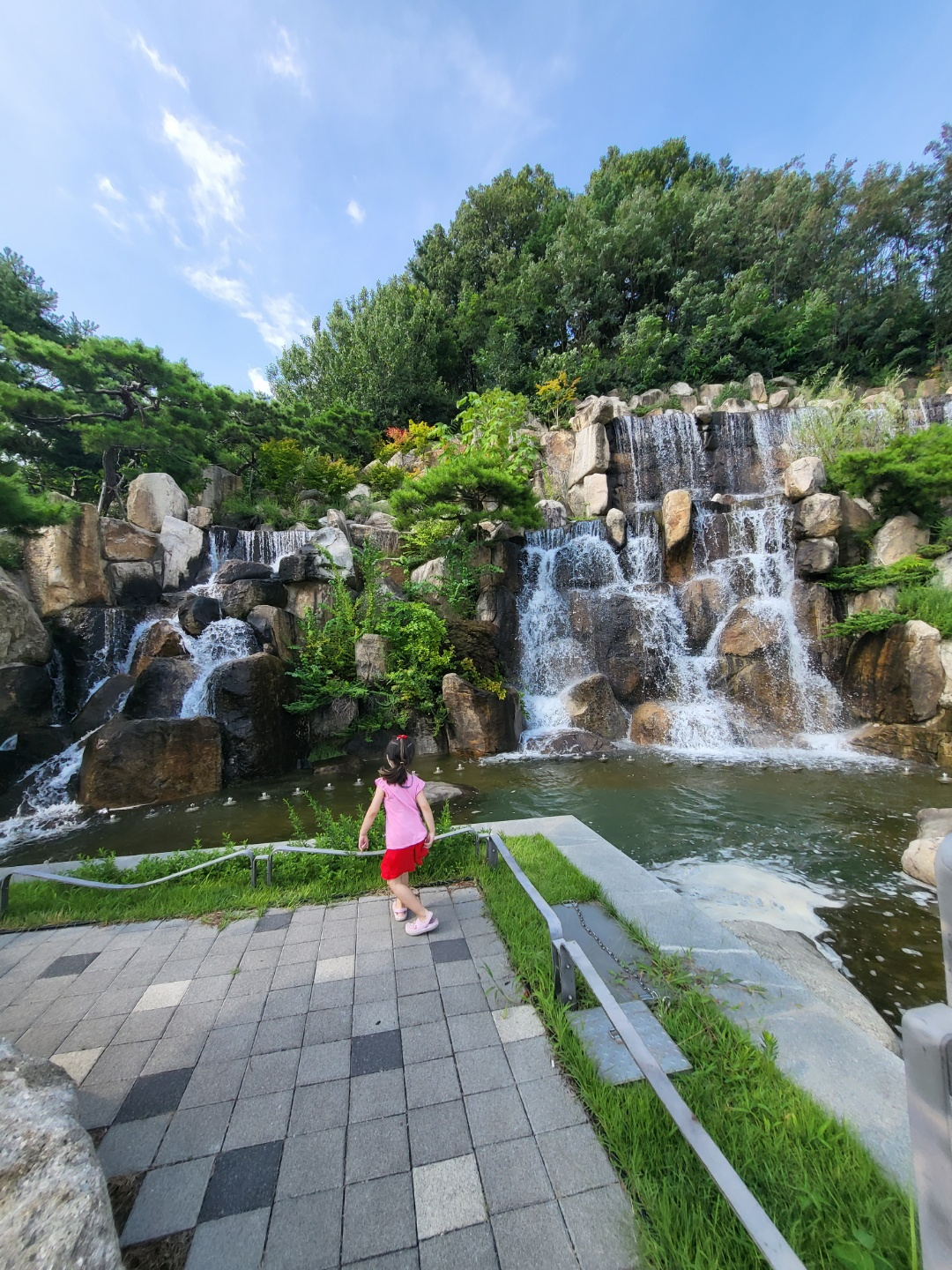 운천공원 인공폭포