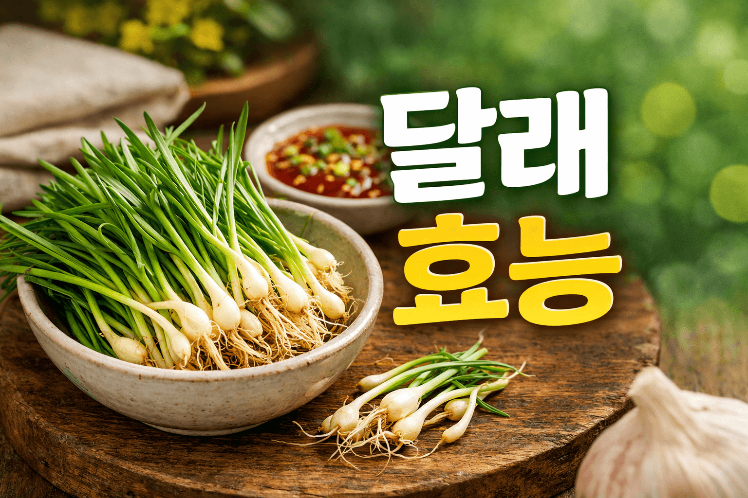 달래 효능 총정리: 봄철 면역력과 혈액순환에 좋은 이유