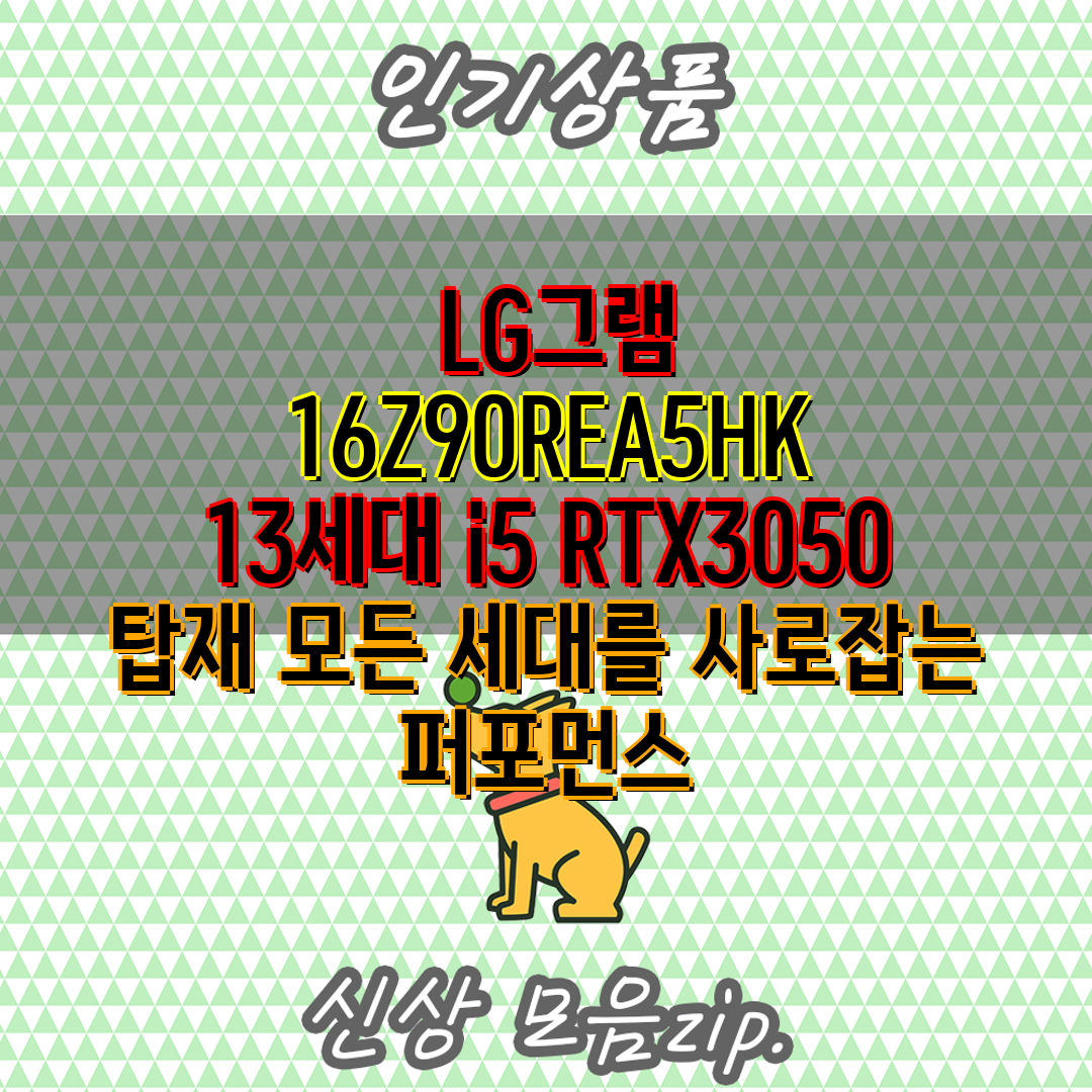 LG그램 16Z90REA5HK 13세대 i5 RTX3