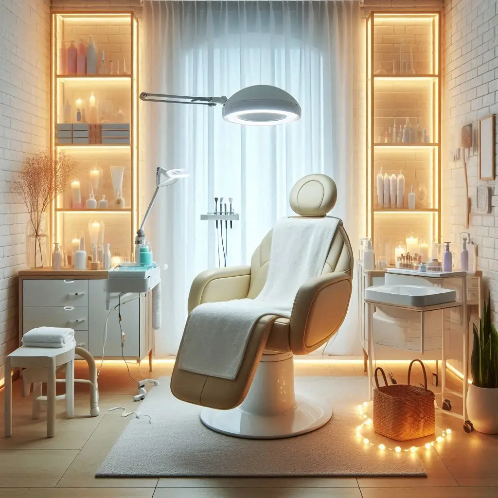 피부,체형관리 샵 배경