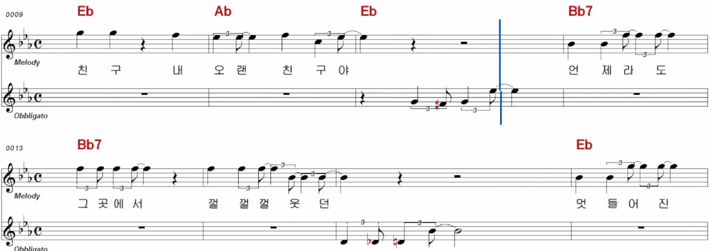 박강수(이연실) 목로주점 악보
