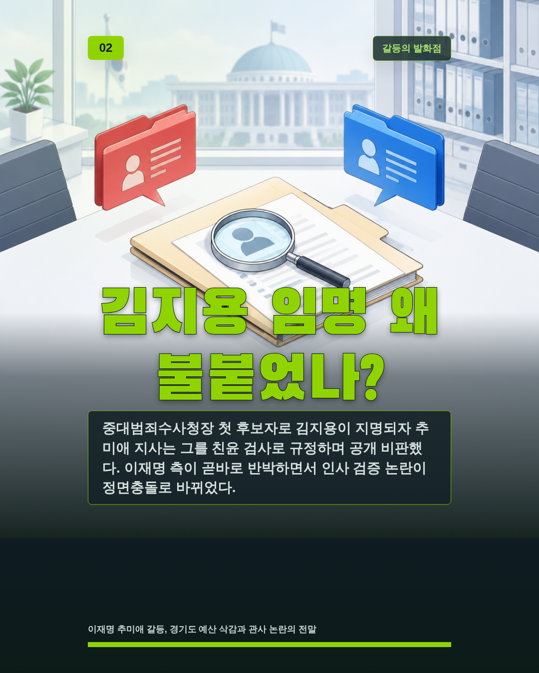 김지용 임명 왜 불붙었나?