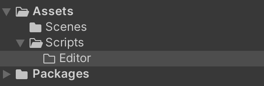 Build Script 에디터 폴더 구성
