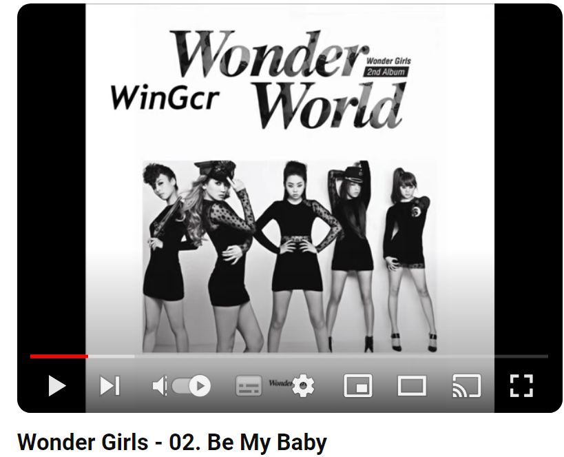 원더걸스-Be-My-Baby
