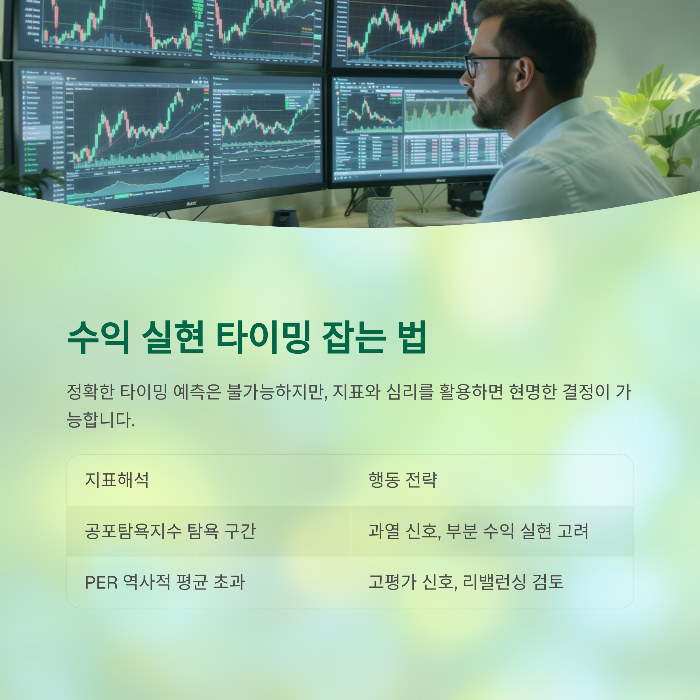 수익 실현 타이밍 잡는 법