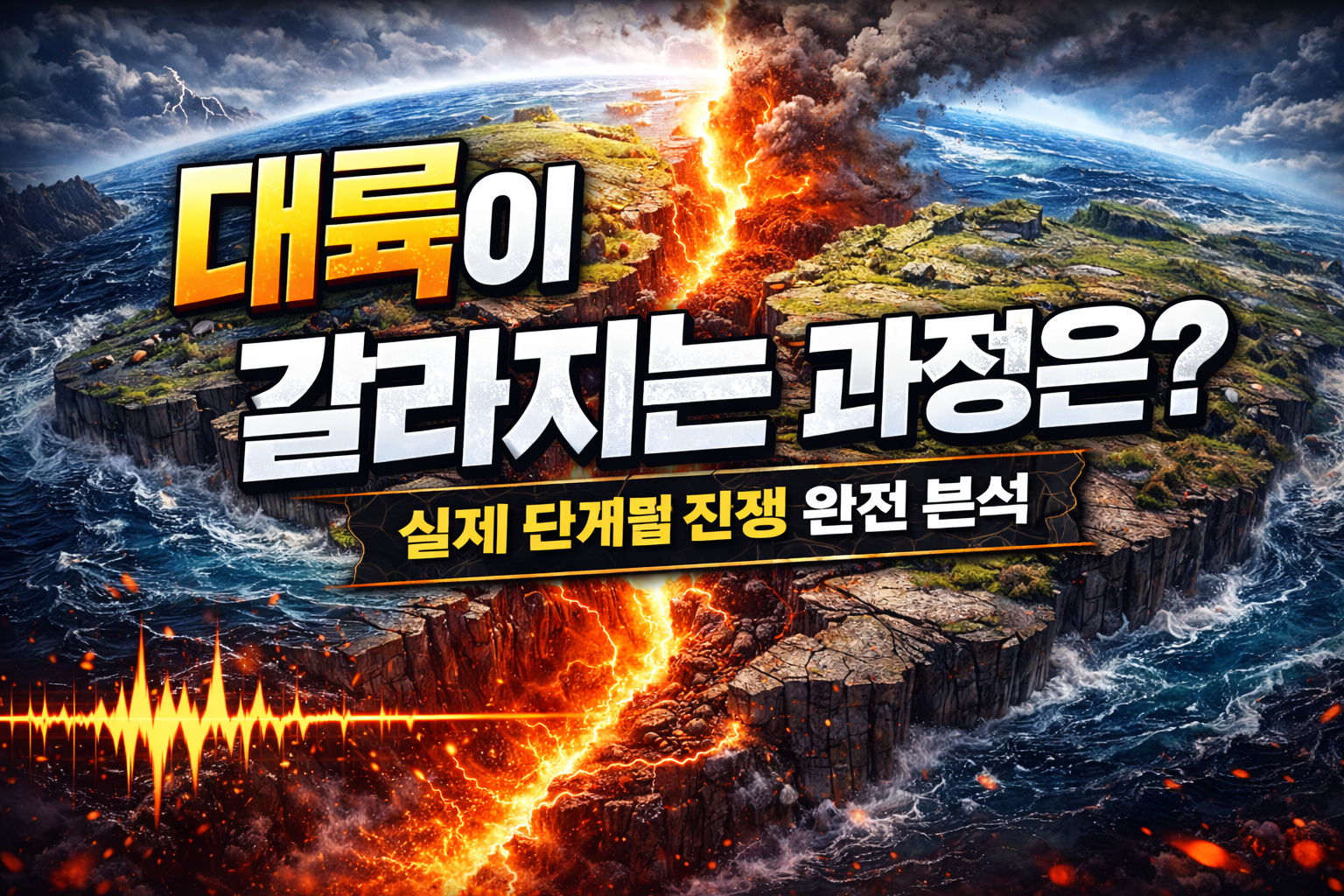대륙은 어떻게 갈라질까 실제 진행 과정 완전 정리 (리프트·지진·화산 핵심 이해)