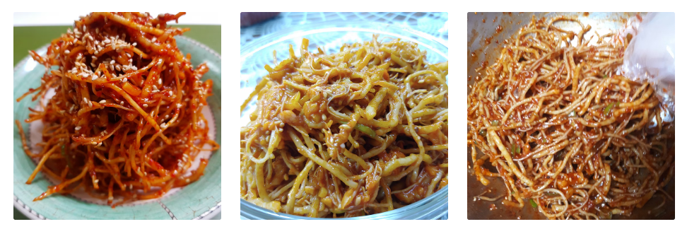 씀바귀나물 요리