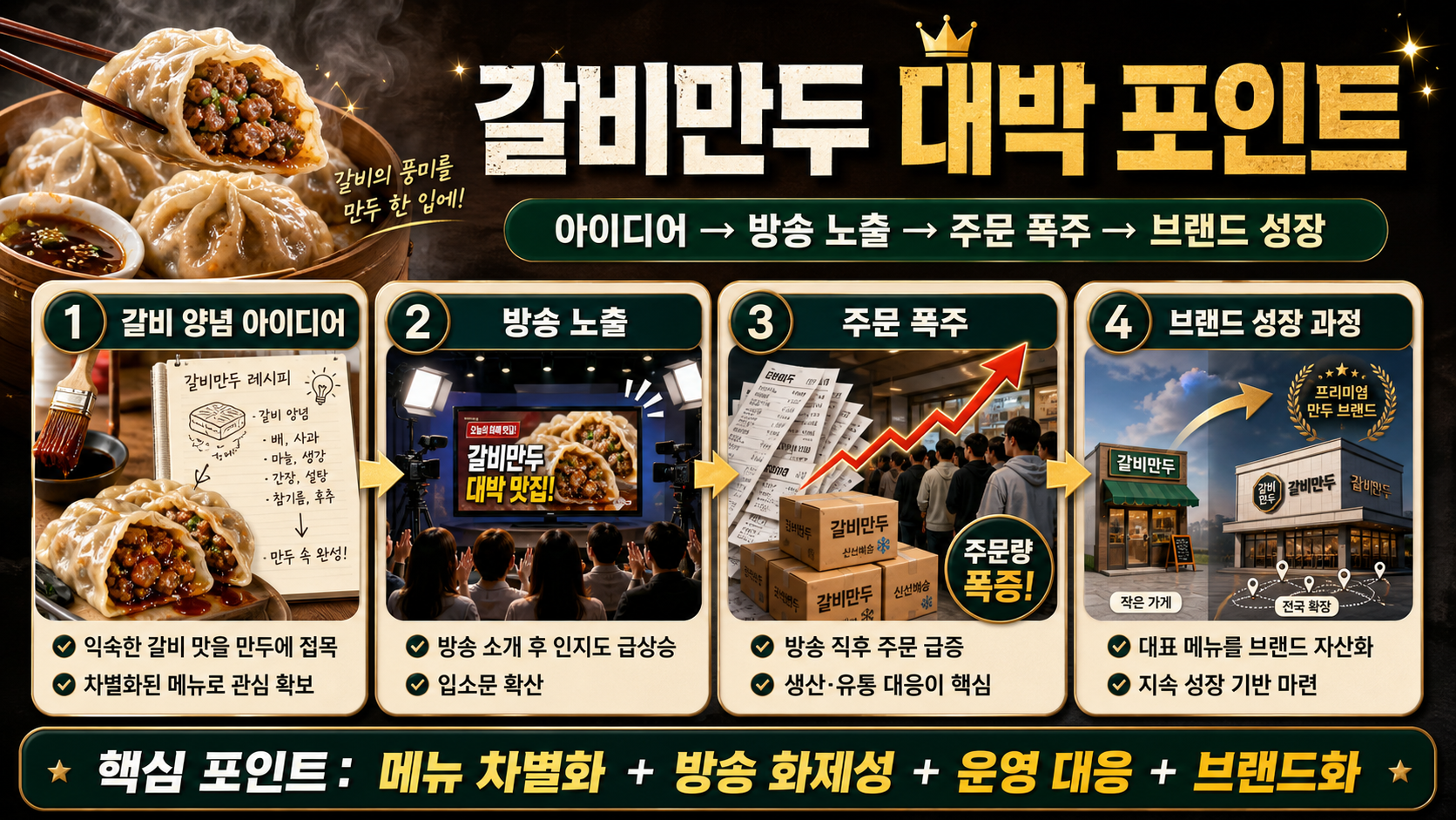 갈비만두 대박 포인트