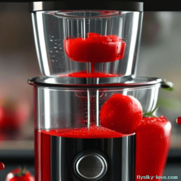 토마토 주스를 만드는 블랜더