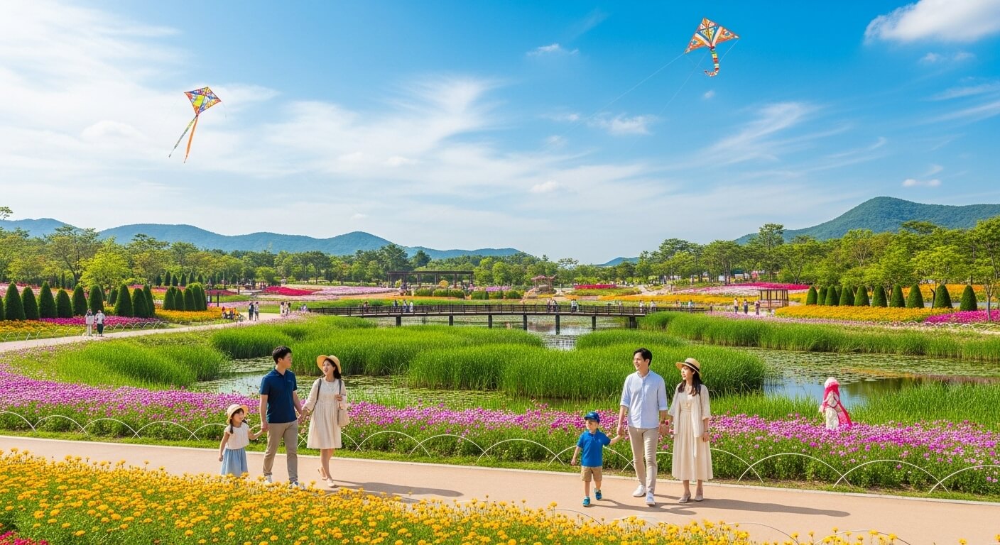 초등학교 여름방학 순천만국가정원