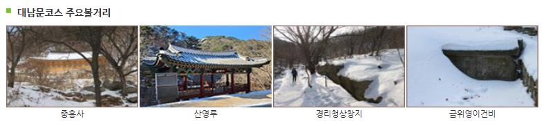 북한산 대남문 코스