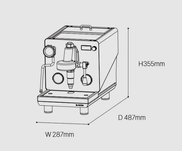 가정용 에스프레소 머신 마누스 S: 상업용에 필적한 성능을 가진 머신_마누스 S 사이즈