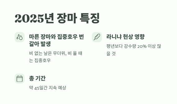 올해 장마철 기간 완벽 정리 6