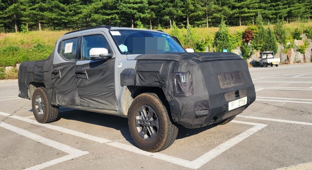 기아 픽업트럭 타스만 테스트카 스파이샷