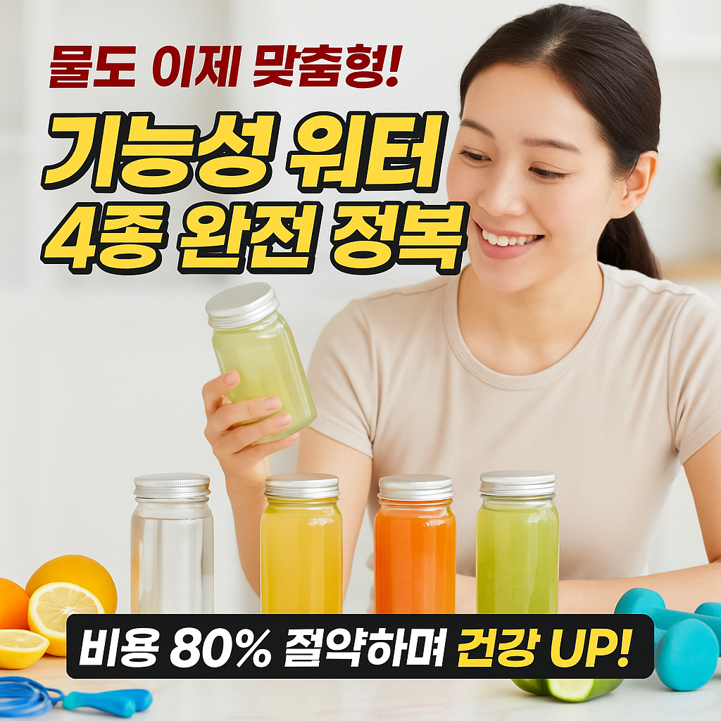 기능성 워터 만들기 - 물도 맞춤형 시대