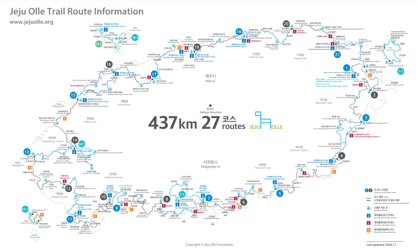 제주 올레길 코스