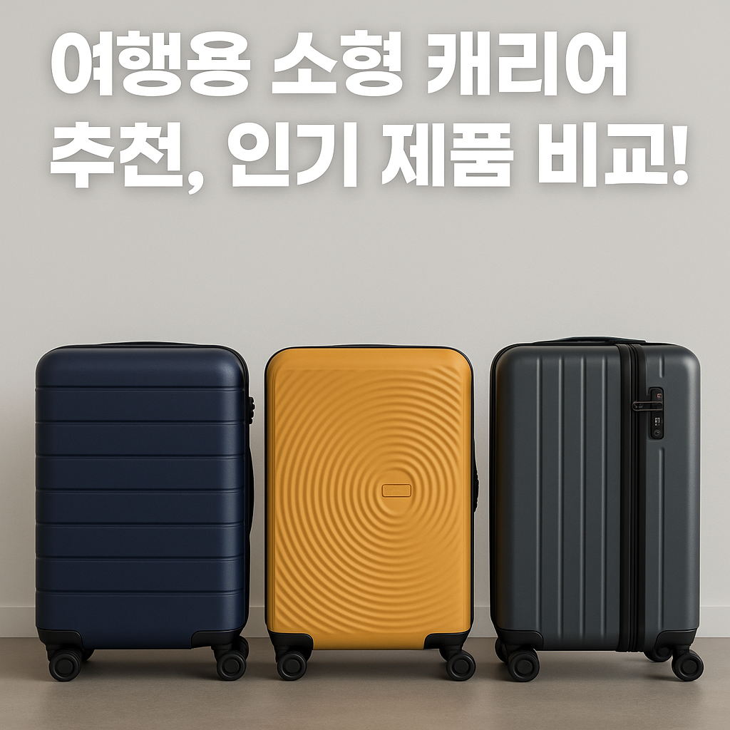 여행 준비 필수템! 소형 캐리어 추천 TOP5 완벽 비교