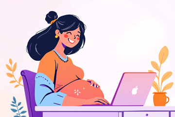 2025년 임산부 에너지 바우처 노트북으로 신청 후 좋아하는 모습