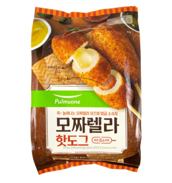 풀무원 모짜렐라 핫도그 (냉동), 80g, 27개