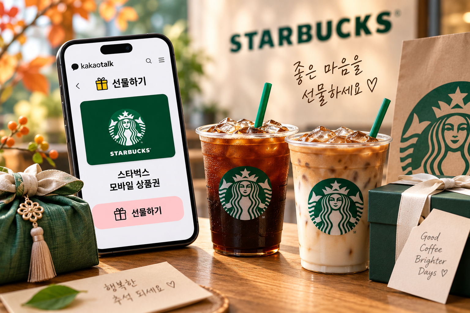 스타벅스 카카오톡 선물하기 1+1 쿠폰 이벤트 참여방법
