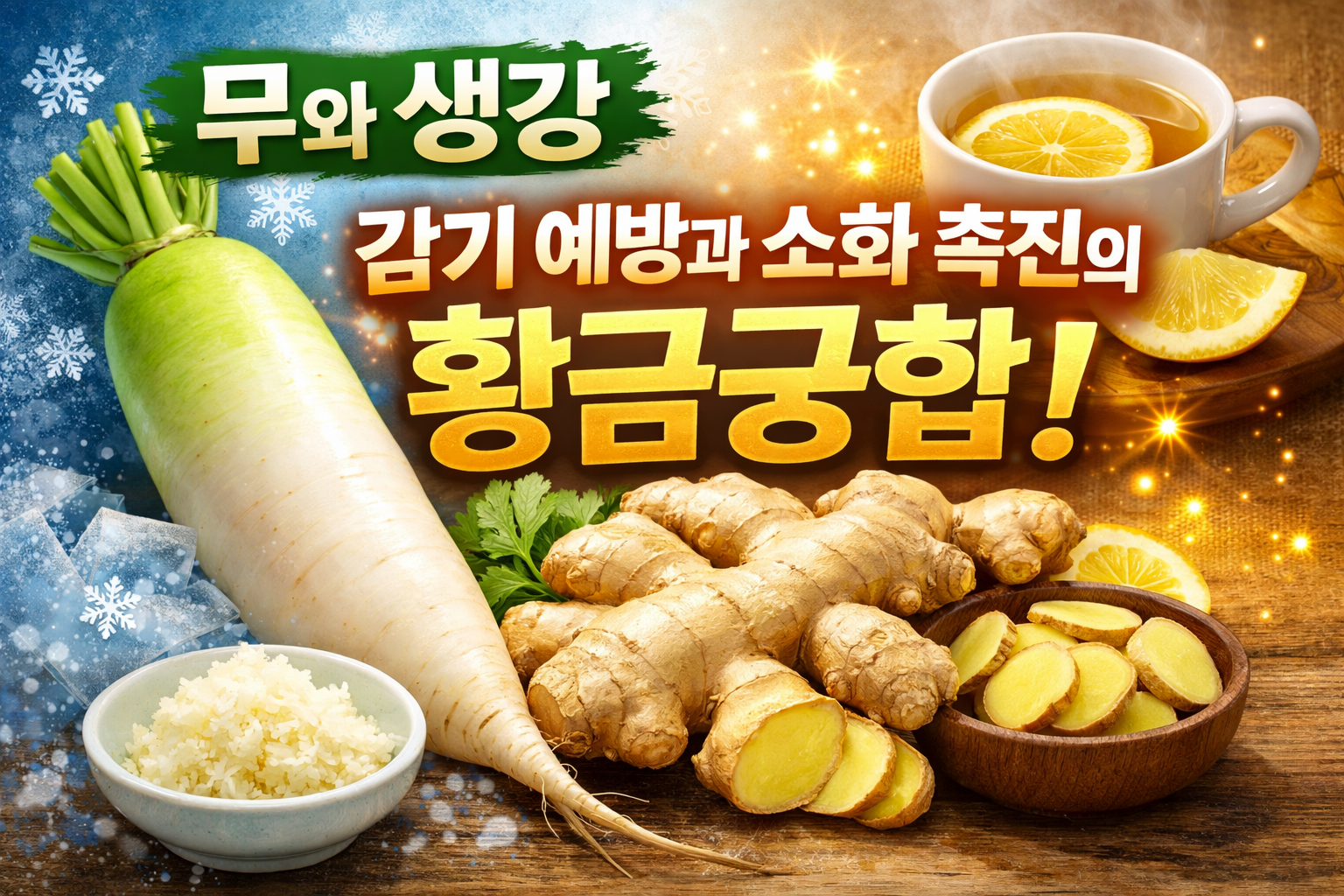무와 생강