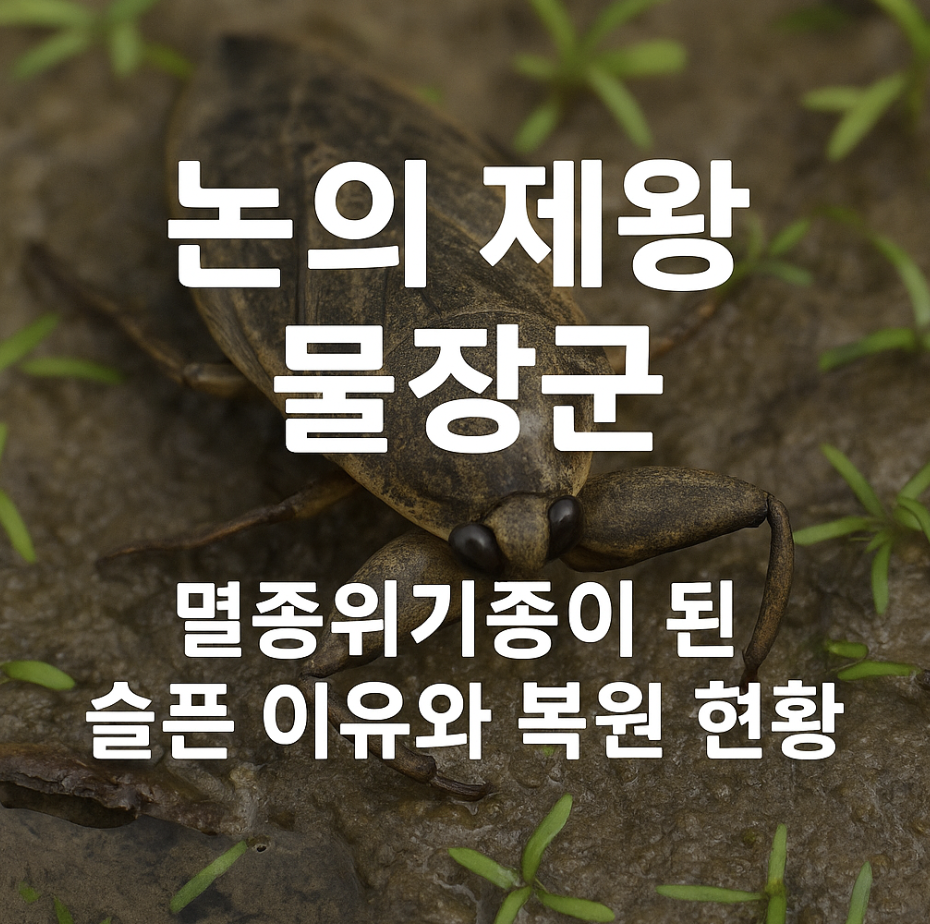논의 제왕 물장군, 멸종위기종이 된 슬픈 이유와 복원 현황