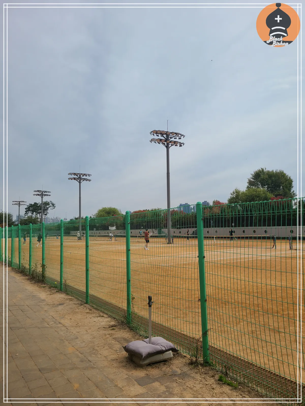 이촌한강테니스-대각선철망뷰