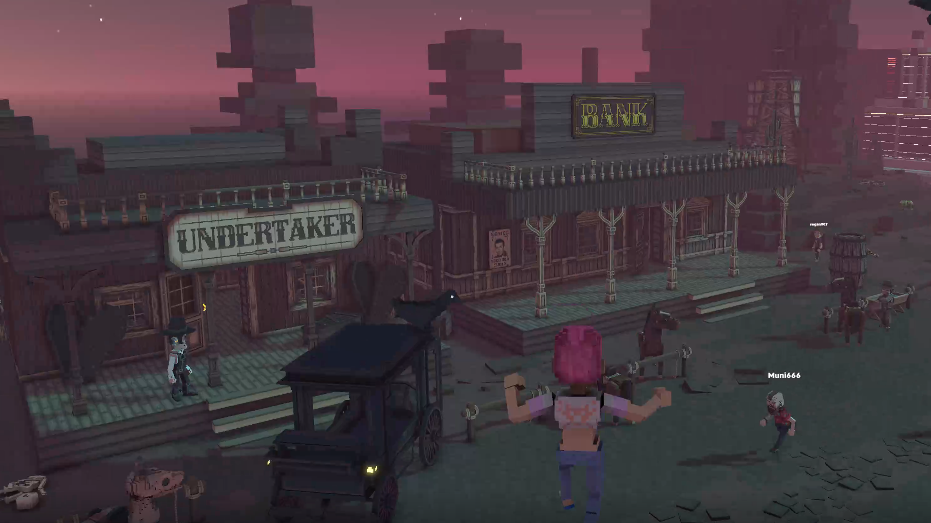 마을의 품경 속으로 점프하고 있다.