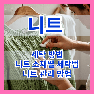 니트 세탁 방법 및 니트 관리법