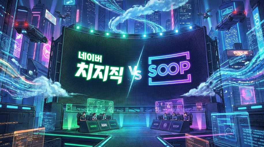 치지직 vs SOOP