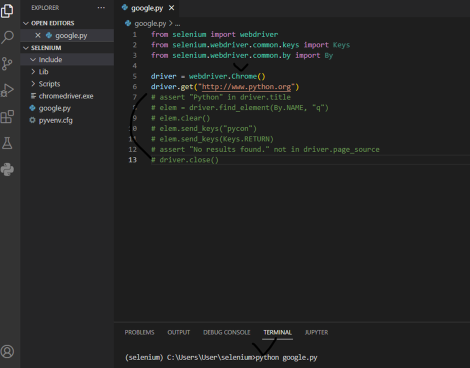 우선 위 2줄 제외 주석처리