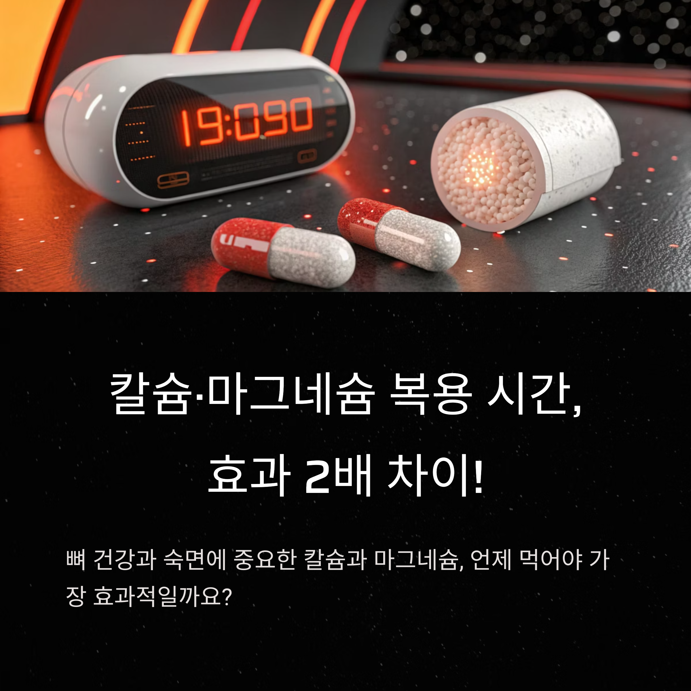 칼슘&middot;마그네슘 복용 시간