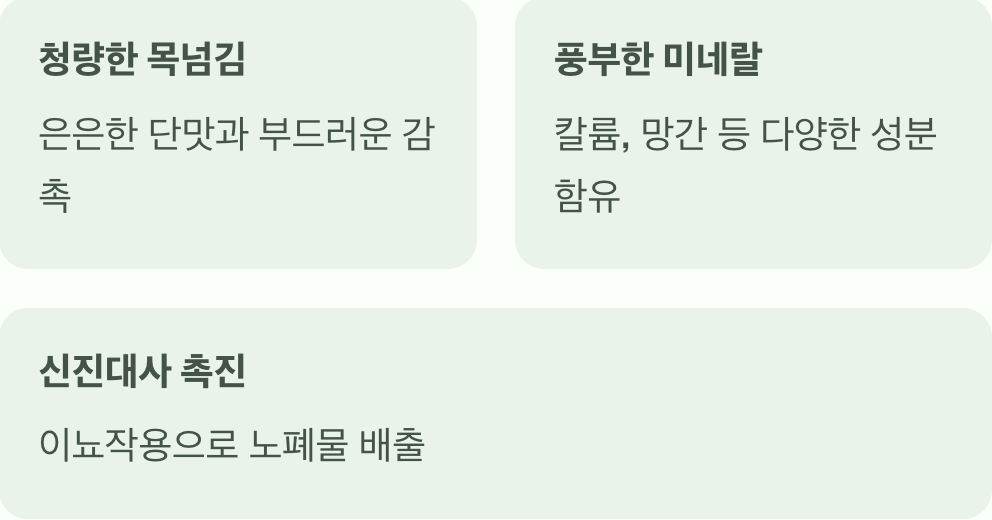 몸속 노폐물을 씻어내는 '천연 이온음료'