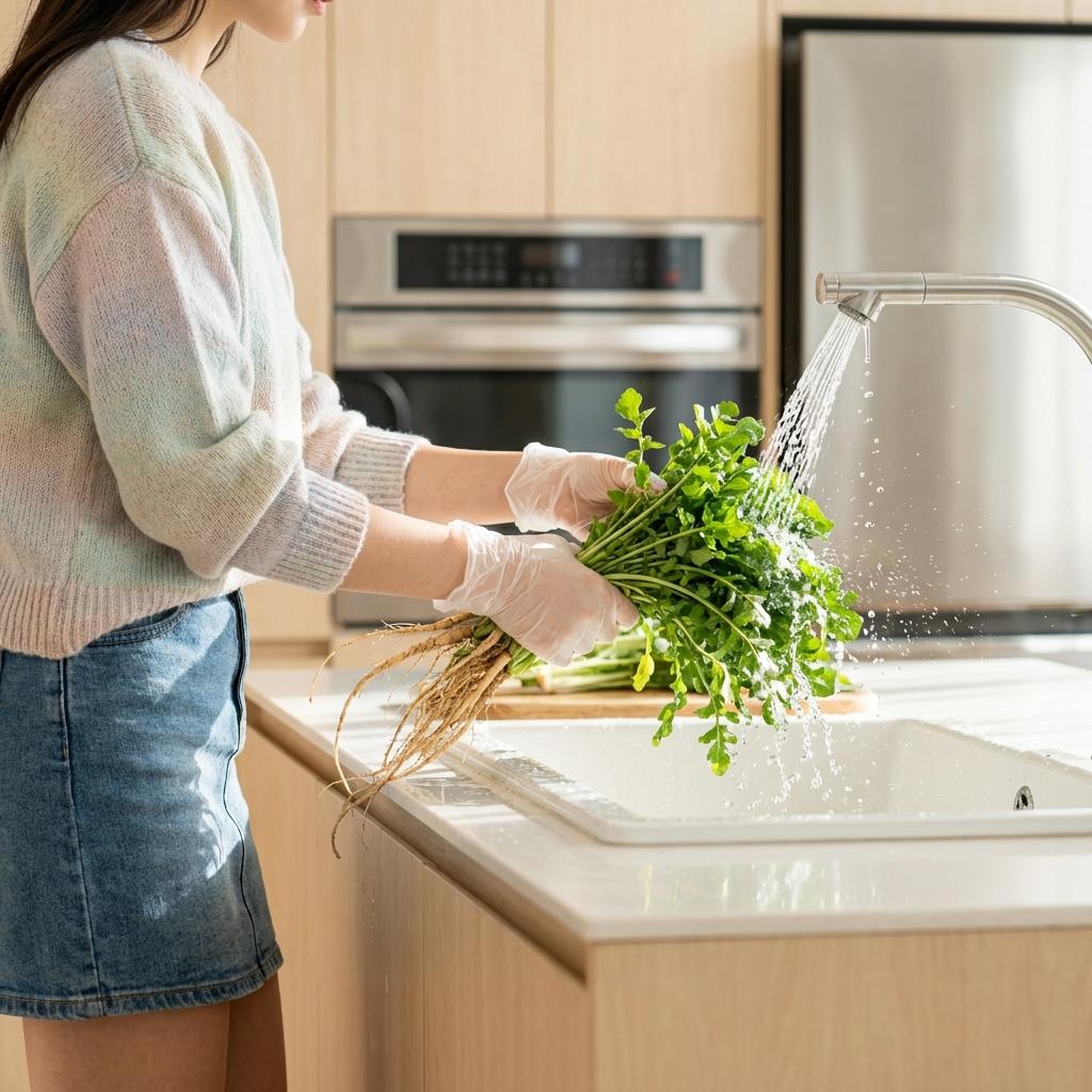 미세먼지 배출 돕는 봄나물의 인삼, 냉이 효능