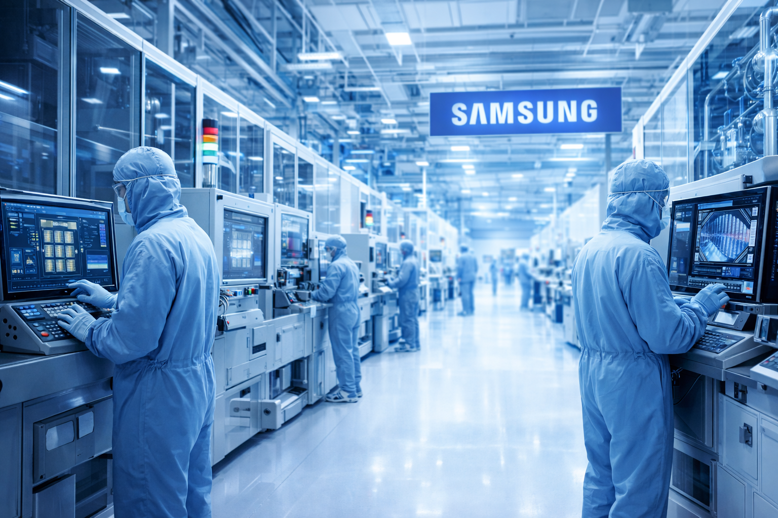 삼성전자 반도체 공장 클린룸