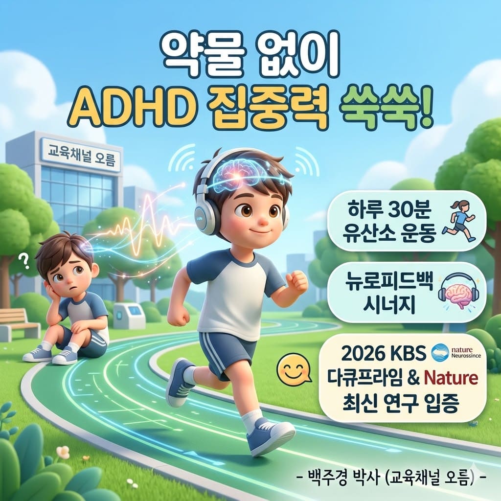 ADHD 아이 약 없이 집중력 높이는 뇌과학적 30분 달리기