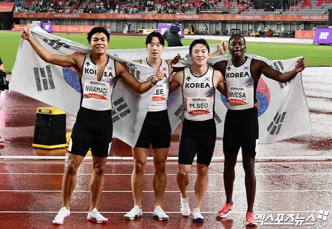 남자 400M 계주 동메달