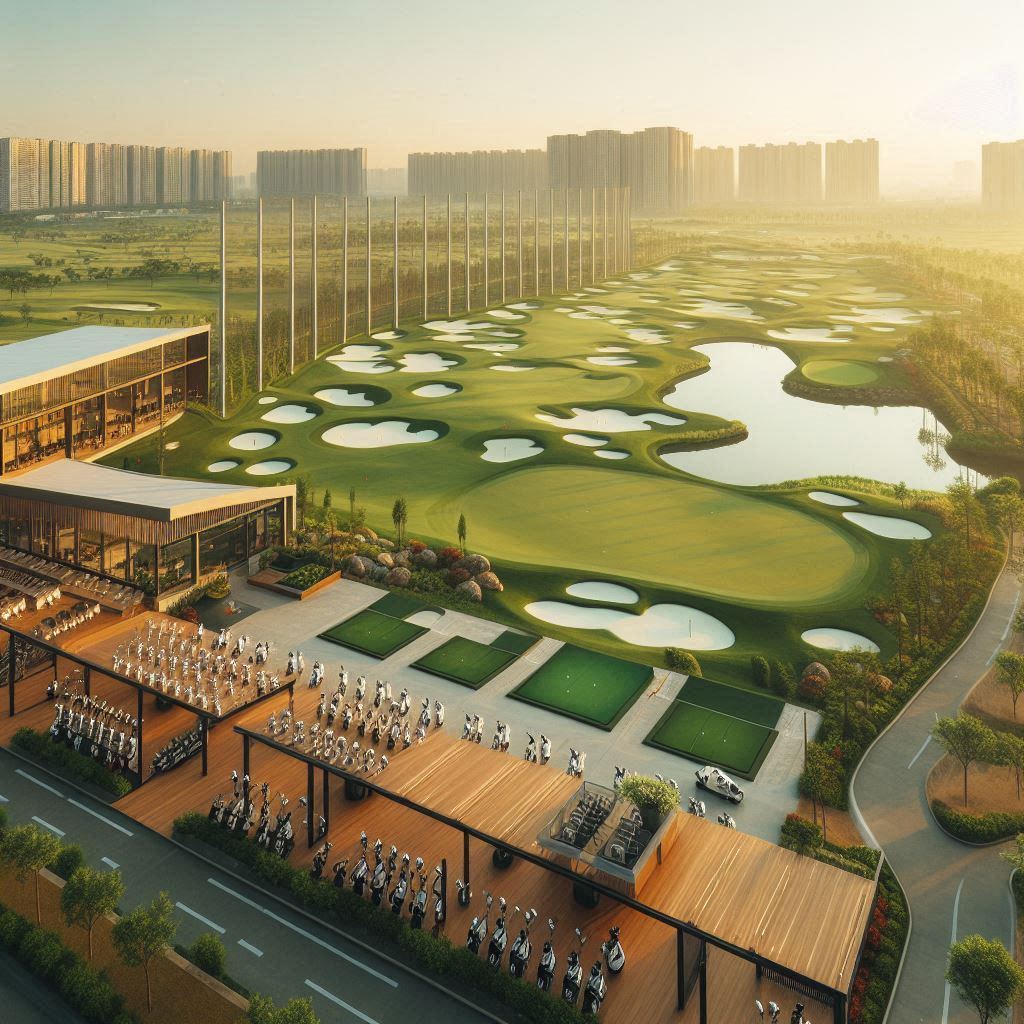 실외골프연습장 배경