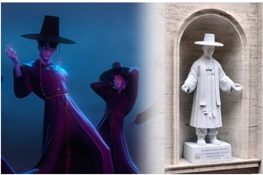 바티칸 ‘사자보이즈’ 밈과 김대건 신부 성상