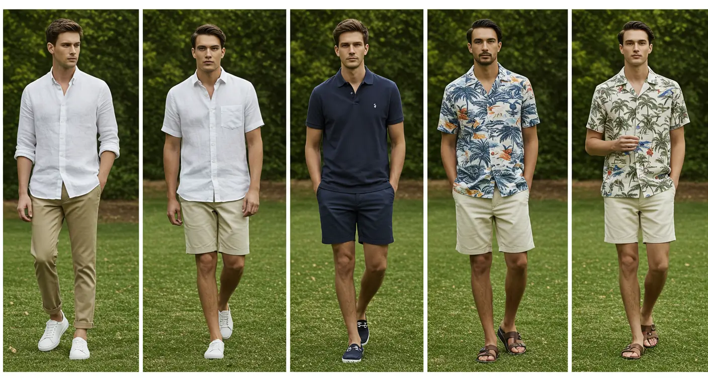 남자 여름 패션 가이드 어깨를 넓어 보이게 하는 코디