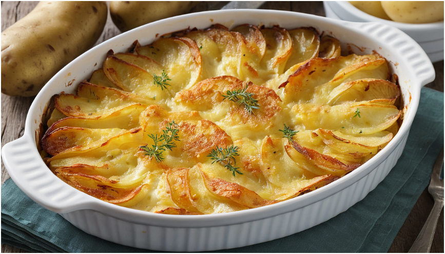 오븐 없이 만드는 감자 그라탕