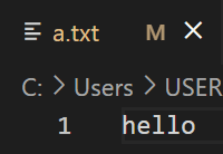 b-branch 브랜치에 stash로 저장한 상태