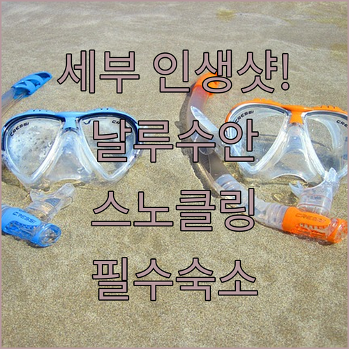 세부 스노클링 명소 날루수안 아일랜드..