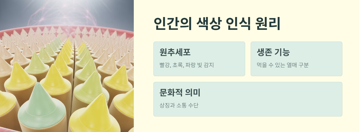 인간의 색상 인식 원리