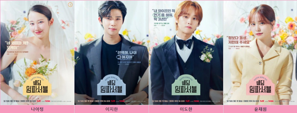 웨딩 임파서블 주요 등장인물