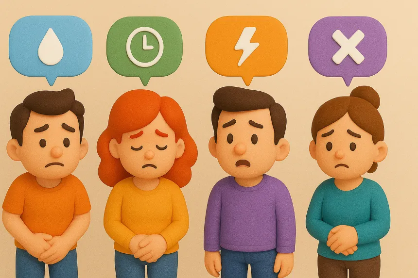 소변이 나올 때 이상 증상