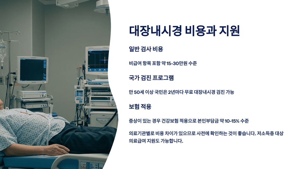 대장내시경 비용과 지원