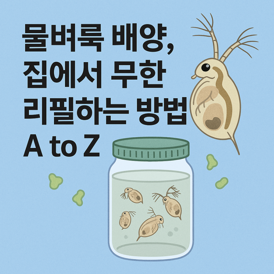 물벼룩 배양, 집에서 무한 리필하는 방법 A to Z