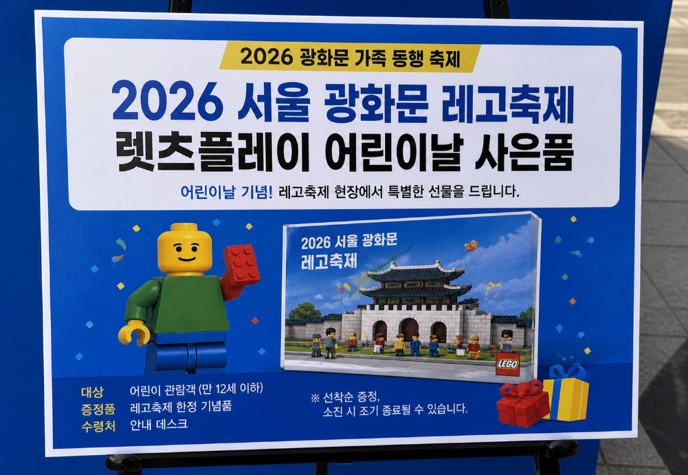 2026 광화문 레고축제 렛츠플레이 어린이날 사은품 100% 받는 법
